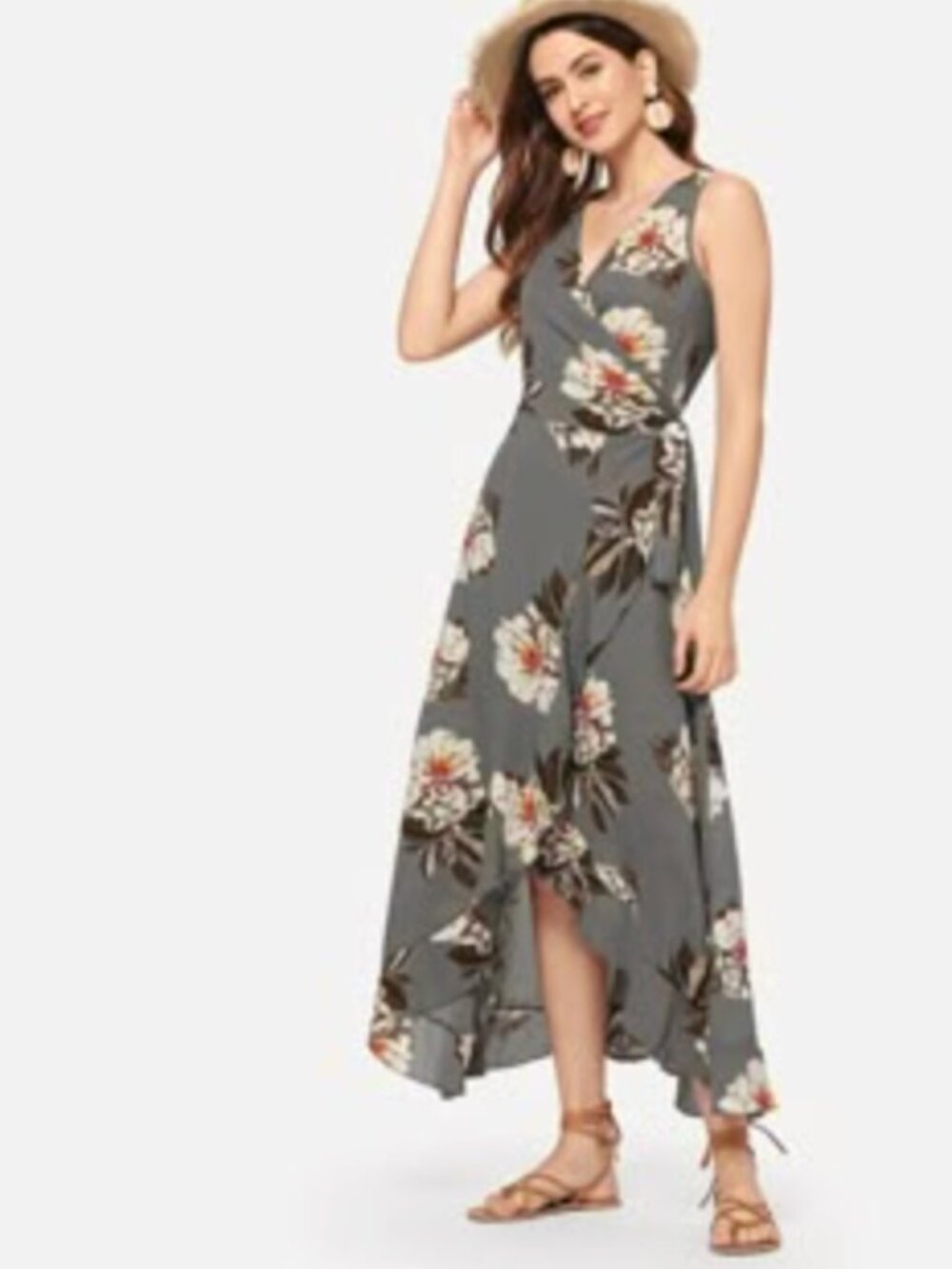 Catch Me Floral Wrap Dress